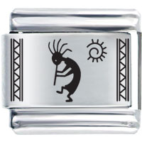 Italian Charms - kokopelli laser italian charm Image.