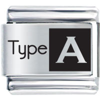 Italian Charms - type a laser italian charm Image.