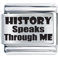 Italian Charms - culture history speaks through me laser italian charm bracelets Image.