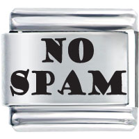 Italian Charms - no spam laser italian charm Image.