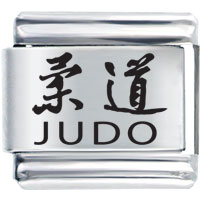 Italian Charms - judo laser italian charm Image.