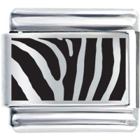 Italian Charms - zebras laser italian charm Image.