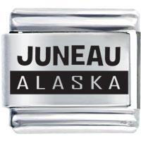 Italian Charms - june pearl colorau alaska laser italian charm Image.