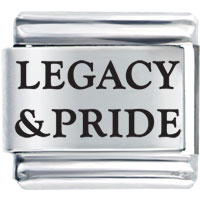 Italian Charms - culture legacy and pride laser italian charm bracelets Image.