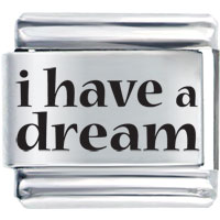 Italian Charms - culture i have a dream laser italian charm bracelets Image.