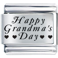 Italian Charms - family happy grandma's day laser italian charm bracelets Image.