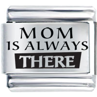 Italian Charms - family mom is always there laser italian charm bracelets Image.