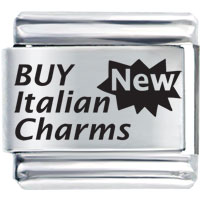 Italian Charms - phrase buy new italian charm laser italian charm bracelets Image.