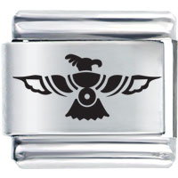 Italian Charms - symbol eagle tatoo laser italian charm bracelets Image.