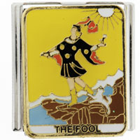Italian Charms - tarot the fool mega italian charm Image.