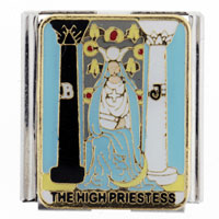 Italian Charms - tarot high priestess mega italian charm Image.