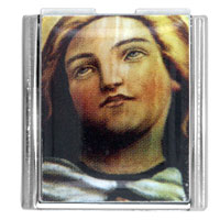 Italian Charms - angel face mega italian charm Image.