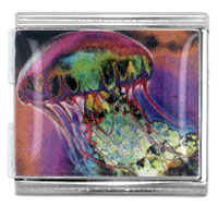Italian Charms - jellyfish mega italian charm Image.
