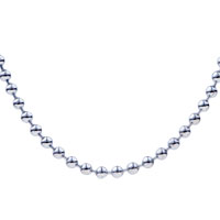 Necklaces - stainless steel beads chain necklace Image.