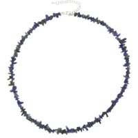 Necklaces - stone chip lapis lazuli necklace Image.