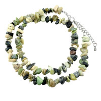 Necklaces - multi stone chip bead necklace pendant Image.