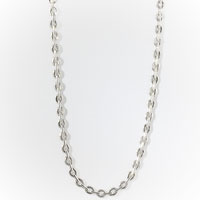 Sterling Silver Jewelry - thin hoop necklace Image.