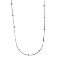 Sterling Silver Jewelry - lace and beads necklace Image.