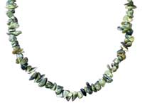 Necklaces - dark brown semi precious chip colorful stone necklace bead Image.