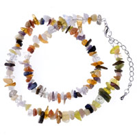Necklaces - topaz semi precious chip stone necklace bead Image.