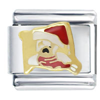 Italian Charms - pug santa italian charm Image.