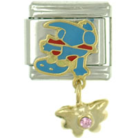 Italian Charms - baby lizard dangle italian charm Image.