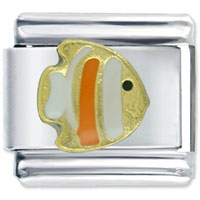 Italian Charms - angel fish italian charm Image.
