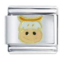 Italian Charms - milch cow italian charm Image.