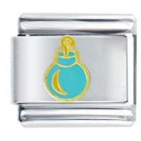 Italian Charms - turquoise christmas ornament italian charm Image.