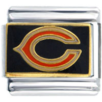 Italian Charms - nfl chicago bears football licensed italian charm Image.