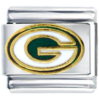 Italian Charms - nfl green bay packers football licensed italian charm Image.