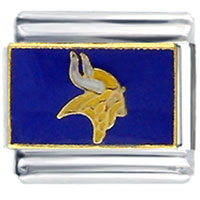 Italian Charms - nfl minnesota vikings licensed italian charm Image.