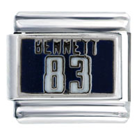 Italian Charms - nfl bennett #83 sports italian charm Image.