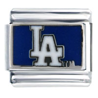Italian Charms - mlb los angeles dodgers sports italian charm Image.