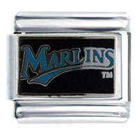 Italian Charms - mlb florida marlins sports italian charm Image.