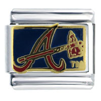 Italian Charms - mlb atlanta braves sports italian charm Image.