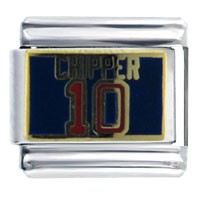 Italian Charms - mlb jones #10 licensed italian charm Image.