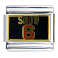 Italian Charms - mlb snow #6 licensed italian charm Image.