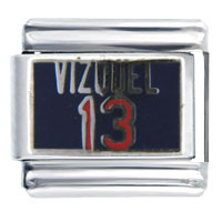 Italian Charms - mlb vizquel #13 licensed italian charm Image.