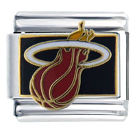 Italian Charms - nba miami heat licensed italian charm Image.
