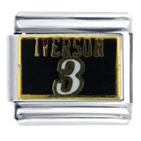 Italian Charms - nba iverson #3 licensed italian charm Image.
