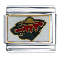 Italian Charms - nhl minnesota wild licensed italian charm Image.