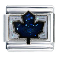 Italian Charms - nhl toronto maple leafs glitter sports italian charm Image.
