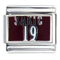 Italian Charms - nhl sakic #19 sports italian charm Image.