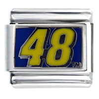 Italian Charms - nascar #48 sports italian charm Image.