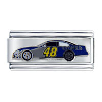 Italian Charms - nascar car #48 superlink sports italian charm Image.