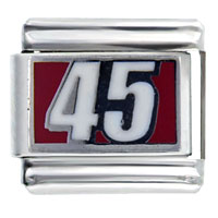 Italian Charms - nascar #45 sports italian charm Image.