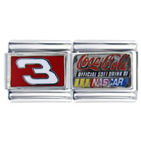 Italian Charms - nascar dale earnhardt, sr #3 sports italian charm Image.