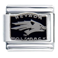 Italian Charms - unr nevada reno wolf pack sports italian charm Image.