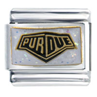 Italian Charms - purdue glitter sports italian charm Image.